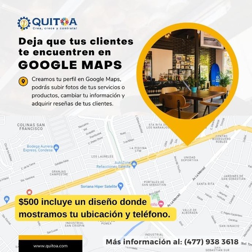 Administra tu perfil en Google maps.